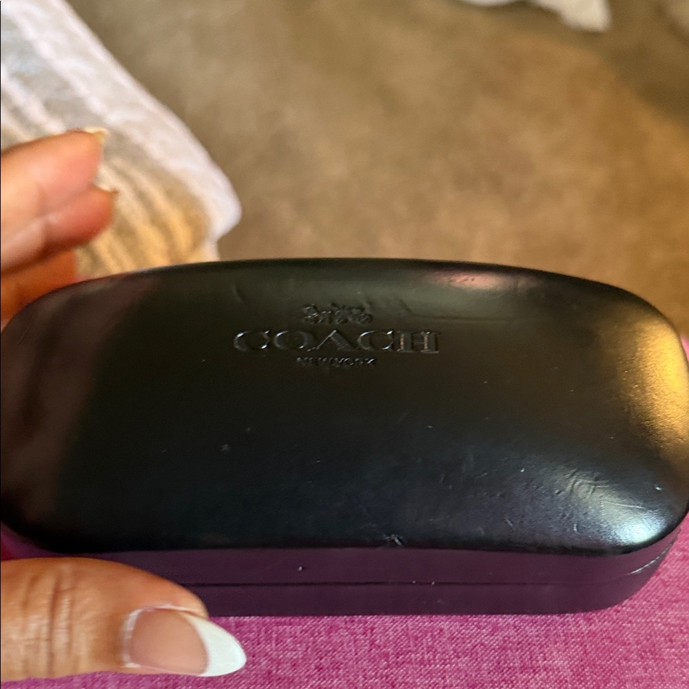 Coach Black Hard Eyeglass Case
